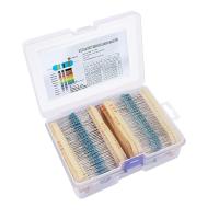 1/4W 1 Ohm - 10 Mega Ohm Arası 130 Çeşit 2600 Parça Direnç Seti