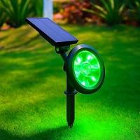 18W Solar Bahçe Aydınlatma Lambası - 9 LED Yeşil Işık, 200 Lümen, IP65 Su Geçirmez, Güneş Enerjili Kazıklı veya Duvar Montajlı Çim Armatürü