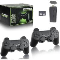 2 Kablosuz Denetleyicili Retro 4K HDMI Game Stick Lite Oyun Konsolu - 20000+ Oyun Önceden Yüklenmiş The11Goods Tak ve Çalıştır - Mini Taşınabilir Video Oyun Konsolu Montajı Kolay HD