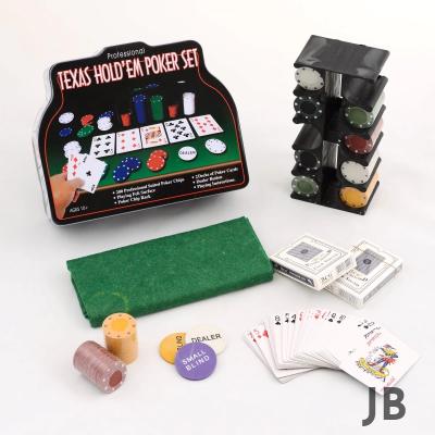 200 Chip Ve 2 Adet İskambil Kağıt Setine Sahip Poker Oyunu Alk2601