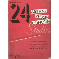 24 Arban-klose-concone Studies: B-flat Cornet (Trumpet)