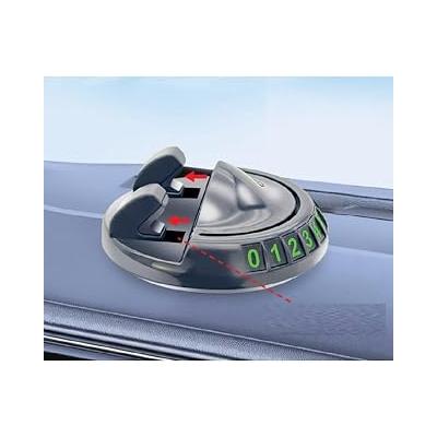 360 ° Dönebilen Araba Telefon Tutucu Seti, Numaratörlü, Park Numarası, Kaymaz Telefon Tutucu,