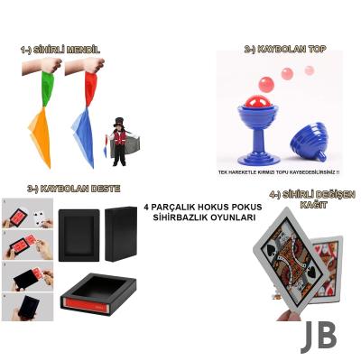 439lü Sihirbazlık Seti – Hokus Pokus Sihirli Numara Seti-kupa-mendil-deste-iskambil