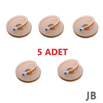 5 Adet 9 Metre Pencere Izolasyon Bandı Yapışkanlı Cam Yalıtım Süngeri Rüzgar Soğuk Kesici Pimapen Fitili