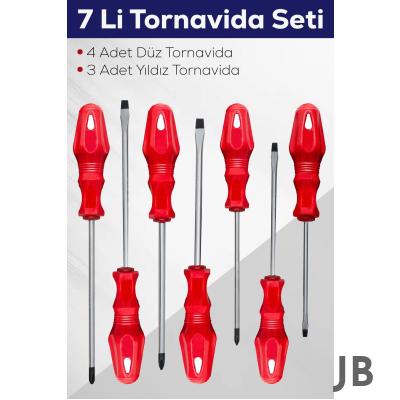 7'li Tornavida Seti (4  Düz Tornavida 3  Yıldız Tornavida)