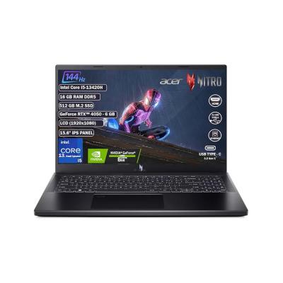 Acer Nitro V15 ANV15-51-57XV Intel Core I5 13420H 16GB 512GB SSD RTX4050 Freedos 15.6" Fhd Taşınabilir Bilgisayar NH.QNBEY.004