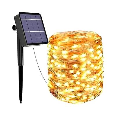 Ack Solar Güneş Enerjili Gün Işığı,100 Led, 10 Metre, 8 Modlu, Peri Led Bahçe, Veranda, Avlu, Balkon, Havuz Kenarı, Düğün, Parti, Peyzaj Aydınlatma Su Geçirmez Lamba