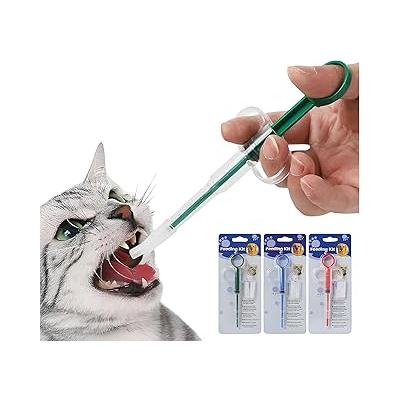 AEE® Kedi Köpek Hap Yutturma Aparatı – Evcil Hayvan İlaç Verme Şırıngası, Tablet Yutturucu Besleme Aparatı (Karşık Renk)