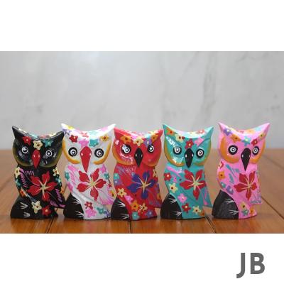 Ahşap 5'li Baykuş Seti Polos-10