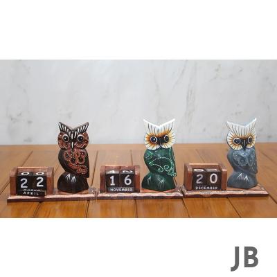 Ahşap Baykuş Takvim Polos-14