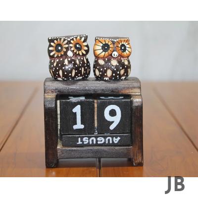 Ahşap Baykuş Takvim Polos-22