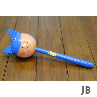 Ahşap Kedili Marakas Tekli Polos:27