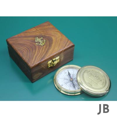 Ahşap Kutulu Pirinç Pusula 16221