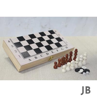 Ahşap Kutulu Satranç Ve Tavla Seti Alk4021