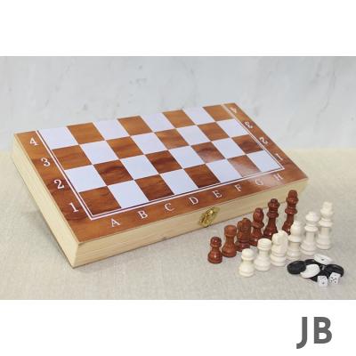 Ahşap Kutulu Satranç Ve Tavla Seti Alk4023