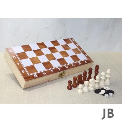 Ahşap Kutulu Satranç Ve Tavla Seti Alk4024