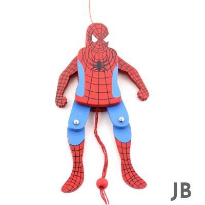 Ahşap Salanan Örümcek Adam Figürü Alk1195