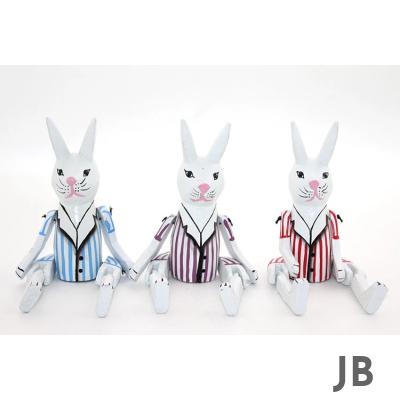 Ahşap Salanan Tavşan Figürü Namı-3