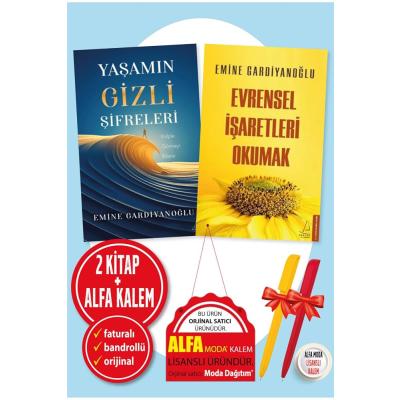 Alfa Kalem+Emine Gardiyanoğlu 2 Kitap Set Yaşamın Gizli Şifreleri+Evrensel İşaretleri Okumak