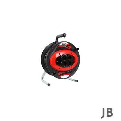 Amiral 50 Mt Makaralı 4'lü Elektrik Uzatma Priz 3x2,5 Mm Siyah