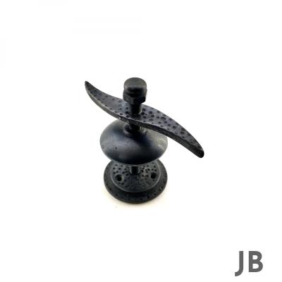 Antika Tarz Dekoratif Pirinç Pervane Panjur Stoperi - 110x110 Mm, Oksit