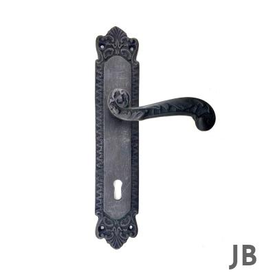 Antika Tarz Dekoratif Pirinç Sultan Oda Kapı Kolu - 270x54mm, Oksit