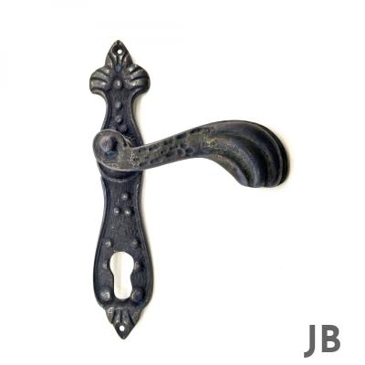 Antika Tarz Dekoratif Pirinç Mevlana Banyo Kapı Kolu - 228x48 Mm, Oksit