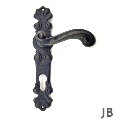 Antika Tarz Dekoratif Pirinç Okyanus Banyo Kapı Kolu - 230x46 Mm, Oksit