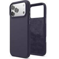 Apple iPhone 17 Pro Max Uyumlu İçi Kadife Lansman Silikon Kılıf Kapak Geniş Kamera Koruması Darbe Emici Şık ve Dayanıklı Telefon Aksesuarı (Derin Mor)