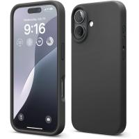 Apple iPhone 17 Uyumlu İçi Kadife Lansman Silikon Kılıf Kapak Geniş Kamera Koruması Darbe Emici Şık ve Dayanıklı Telefon Aksesuarı (Siyah)