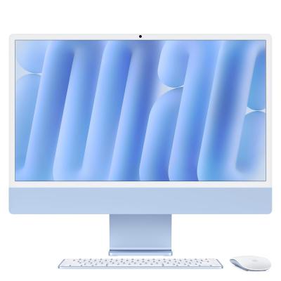 Apple M4 çipli iMac Hepsi-Bir-Arada Masaüstü Bilgisayar: 10 çekirdekli CPU, 10 çekirdekli GPU, 24 inç Retina Ekran, 16 GB Birleşik Bellek, 265 GB SSD Depolama, Uyumlu Aksesuarlar. Mavi