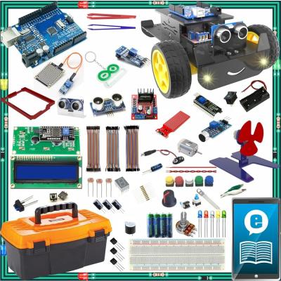 Arduino ile Uyumlu Başlangıç seti UNO R3 Turbo Black V3. 112 Parça 359 Adet