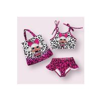 Arya Nisa Kids KIZ ÇOCUK BEBEK BASKILI ÇANTALI BİKİNİ TAKIMI
