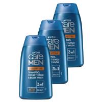Avon Care Men Essential 3’ü 1 arada Sampuan, Bakım Kremi ve Dus Jeli 200 Ml. Üçlü Set