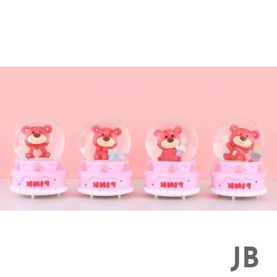 Ayıcıklı Işıklı Kar Küresi 7 Cm Alk3102