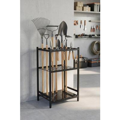 Bahçe Aletleri Düzenleyici Stand Kazma Kürek Organizer Raf Çok Amaçlı Metal Garaj Balkon Rafı