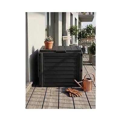 Bahçe Depolama Sandığı Balkon Kiler Alet Kutusu Su Geçirmez 140 Litre Antrasit