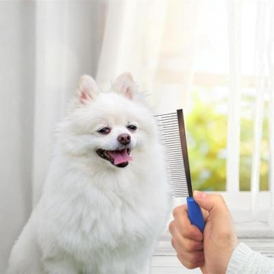 BakGelAl Tüy Açıcı Kedi Köpek Tarağı Tek Taraflı Metal Dişli Evcil Hayvan Bakım Fırçası