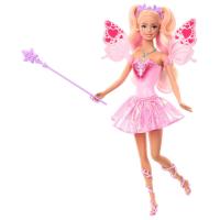 Barbie peri kızı bebek, oyuncak değnek ve moda aksesuarları, renk değişimi özellikli kanat ve kıyafetler, masal teması, JCP76