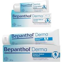 Bepanthol Onarıcı Bakım Merhemi 30 gr + Dudak Kremi 7,5 ml l Avantajlı Günlük Bakım Seti
