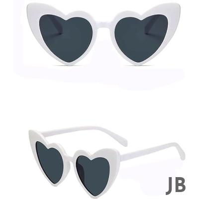 Beyaz Renk Kalp Gelin Düğün Gözlüğü 15x5 Cm