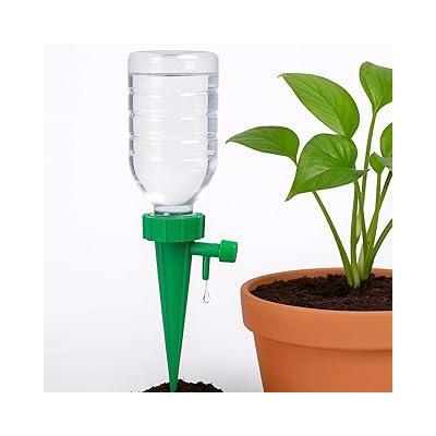 Bitki Sulama Aparatı, Ayarlanabilir Musluklu, Su Hazneli, Sağlam Plastik, Kolay Kurulum, Bahçe ve Saksı Bitkileri İçin (Su Haznesiyle Birlikte)