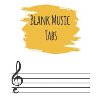 Blank Music Tabs: Blank Guitar Tabs, Sheet Music Musician's Notebook With Fingerboard, Chord Chart, And Standard Manuscript