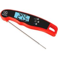 Bluefox Dijital Hızlı Okunan Mutfak Termometresi - Mıknatıslı, Katlanabilir, Arkadan Aydınlatmalı Ekran, 240° Dönebilen Prob, -50°C-300°C Aralığı
