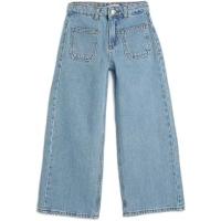 Bol Paça Kot Pantolon Cep Detaylı Pamuklu - Wide Leg Jean