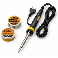BORTEPE Işıklı 60W Lehim Seti, MA-A02 Havya, Lehim Teli ve Lehim Macunu Dahil, Elektronik, Bilgisayar, Ev ve Hobi Onarımları İçin