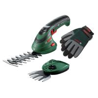 Bosch Home and Garden 060083310C Bosch Isio Batarya Çim Düzeltici Seti (3,6 Volt, Bıçak Uzunluğu 12 cm, Bıçak Aralığı 8 mm, XL Bahçe Eldivenleri Dahil) - Amazon Edition
