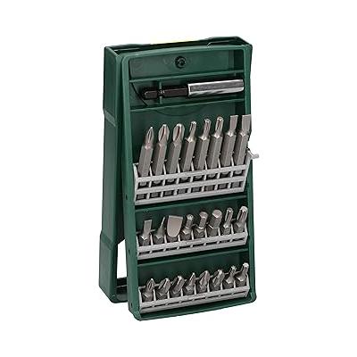 Bosch Professional Accessories X/Line Mini 25 Parça Vidalama Seti, Plastik Kutu, Yeşil
