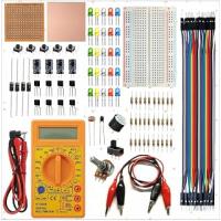 Breadboard Elektronik Devre Eğitim Seti + DT830D Dijital Multimetre, 108 Parça