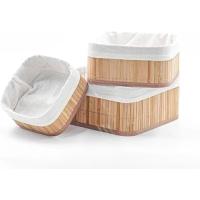 Busstier 3'lü Çok Amaçlı Bambu Organizer Seti, Çok Boyutlu Mutfak Banyo Ev Sepetleri, Büyük, Orta, Küçük Boy
